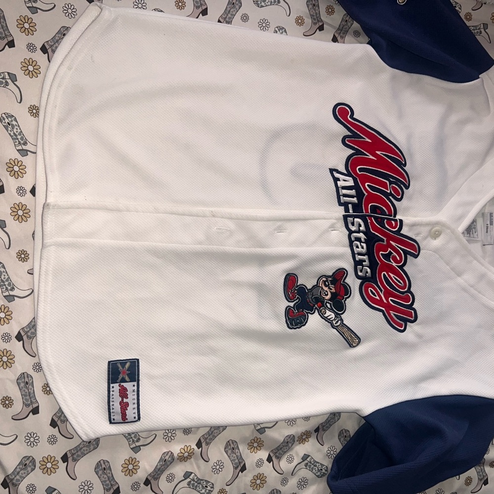 Disney Mickey All-Stars Kids Jersey - White and Navy